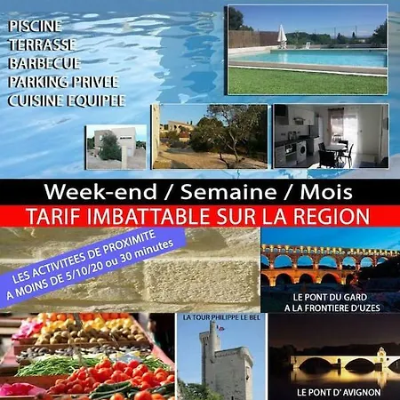 Beau T1 Bis Moderne Climatise Villeneuve-lès-Avignon